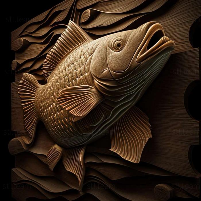 3D model Barbus tikto fish (STL)